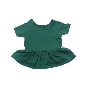 June & January Emerald Green Peplum Top
